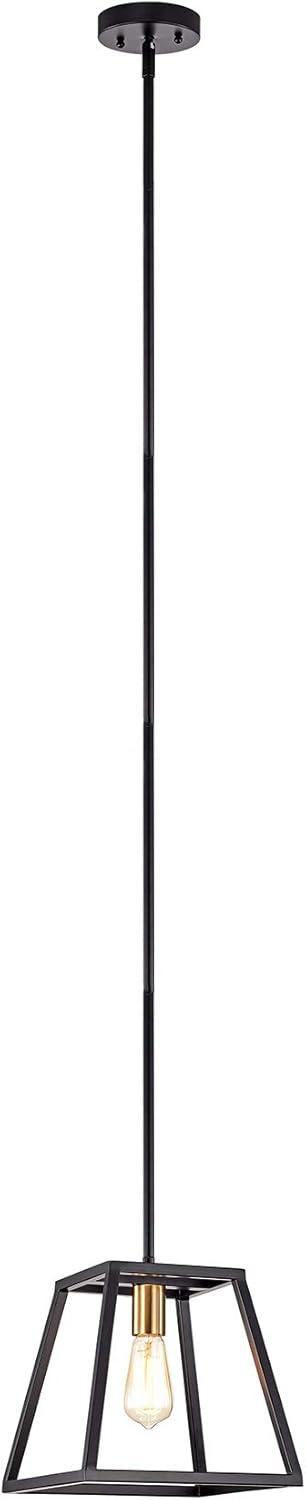 Progress Lighting Briarwood 5-Light Linear Chandelier, Antique Bronze, Faux-Painted Wood Enclosure