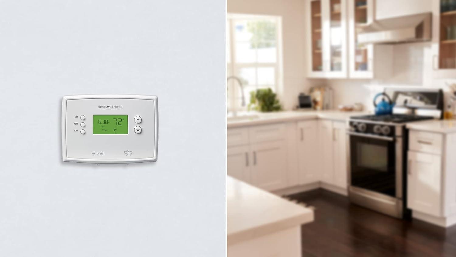 Honeywell Home 5-2 Day Programmable Thermostat for Heat and Cool with Lighted Display - White - New - RTH2300B1038E1