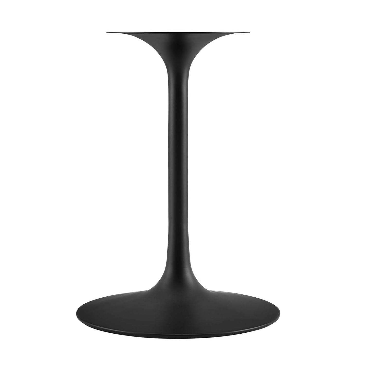 Modway Lippa 48" Oval Dining Table in Black White