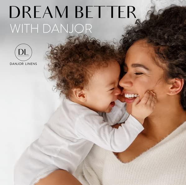 Danjor Linens 6 Piece Hotel Luxury Soft 1800 Series Premium Bed Sheets Set with Deep Pockets, Full, White