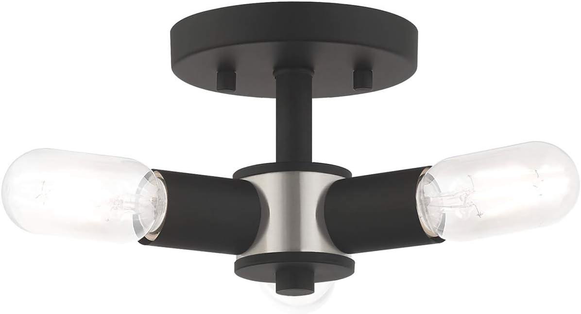 Livex Lighting Copenhagen 3 - Light Flush Mount in  Black