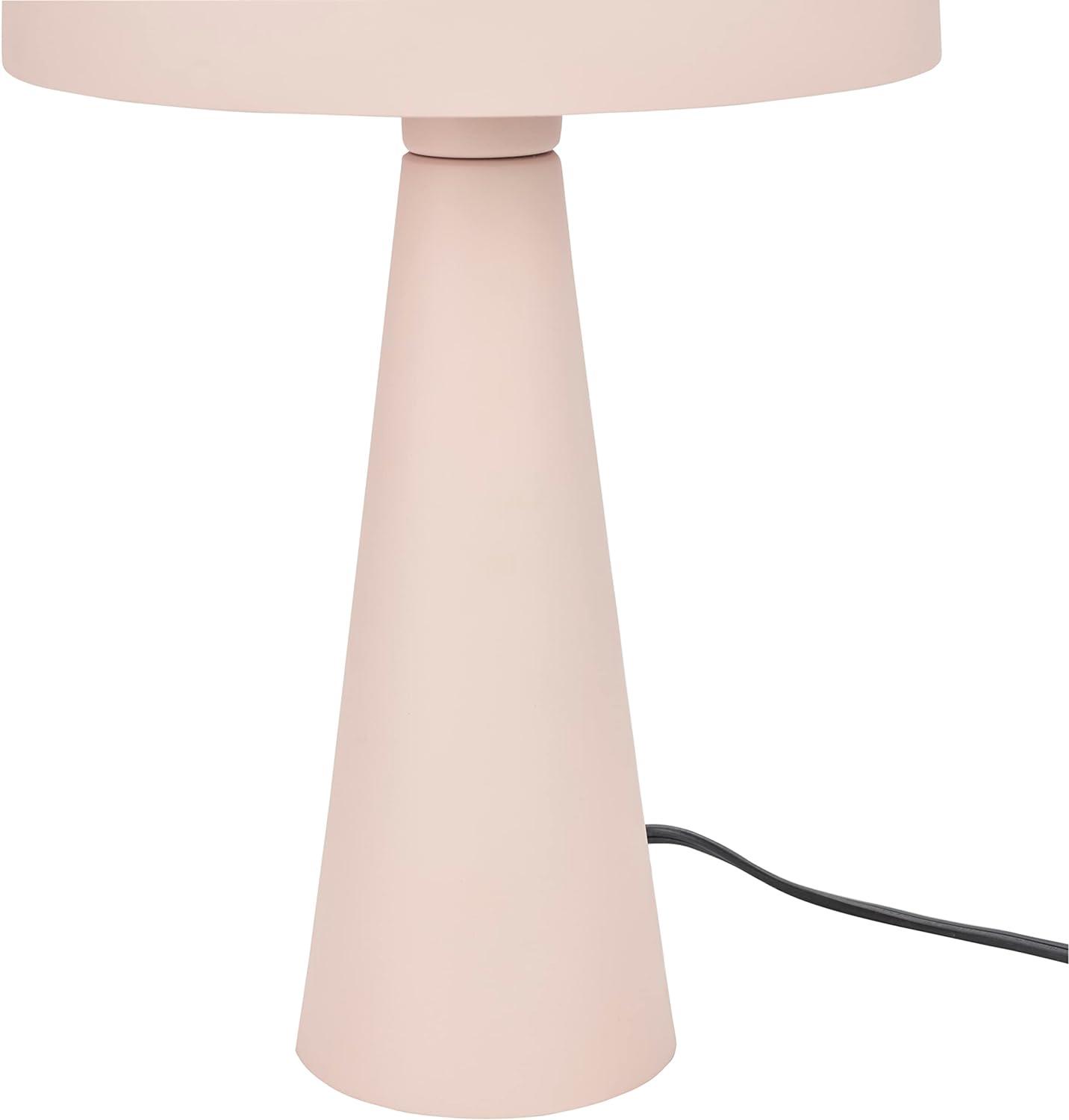 16" Mid-Century Modern Metal Mushroom Accent Table Lamp - Nourison