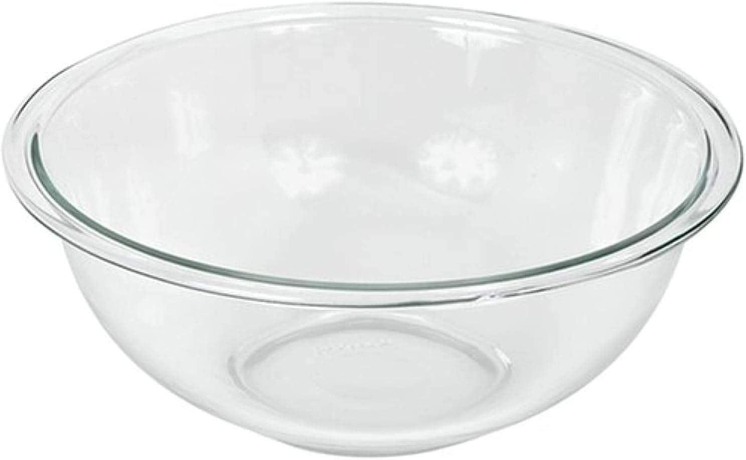 Pyrex Prepware 2.5-Quart Glass Mixing Bowl – Clear, Durable Bowl for Baking, Mixing, and Food Prep