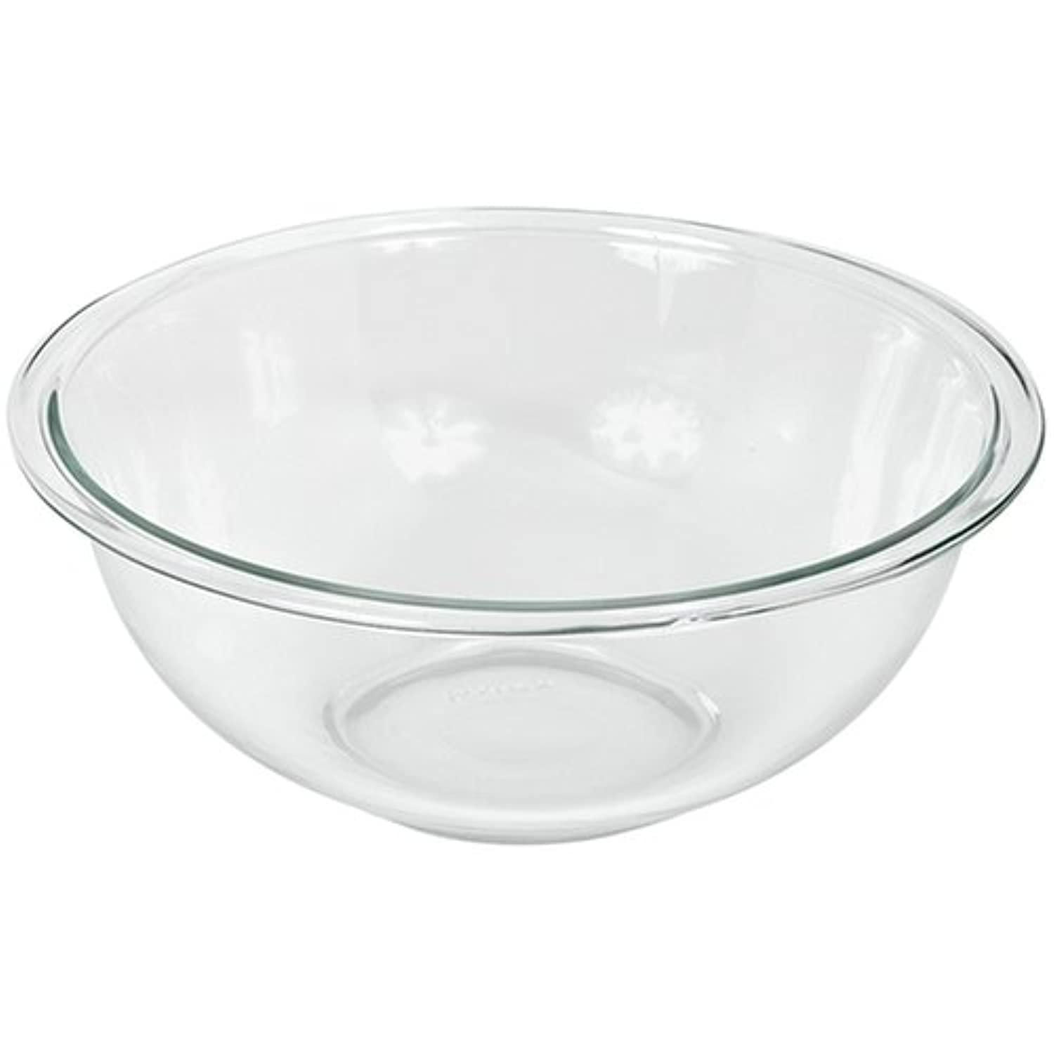 Pyrex Prepware 2.5-Quart Glass Mixing Bowl – Clear, Durable Bowl for Baking, Mixing, and Food Prep