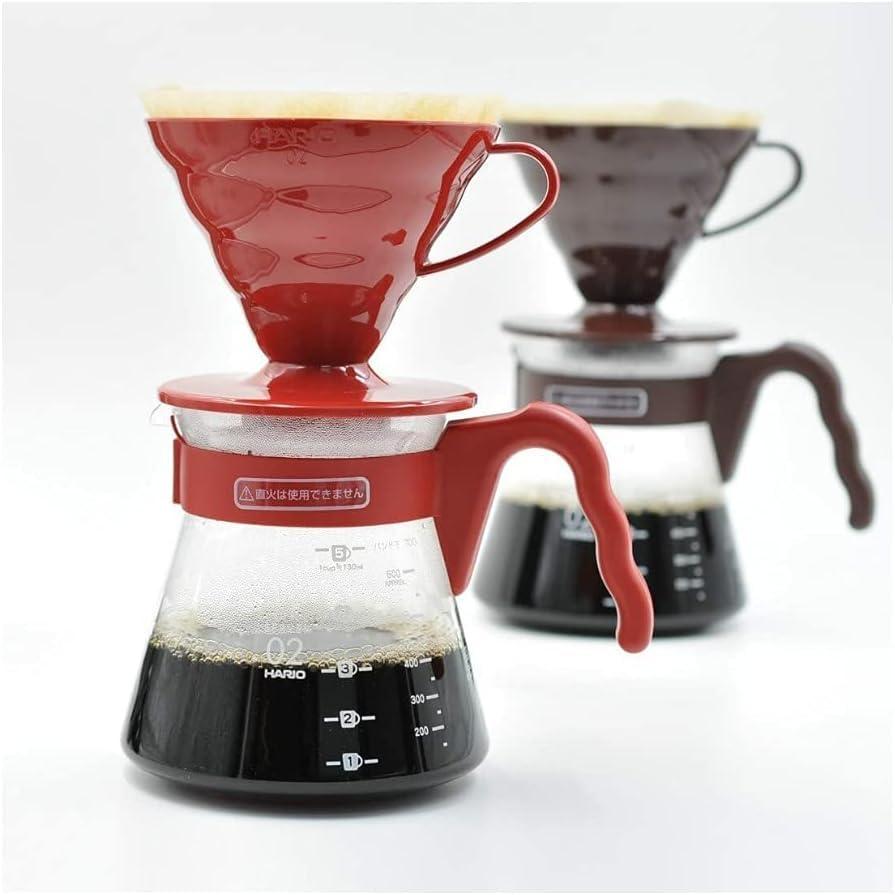 HARIO Coffee server V60 02 set Coffee drip For 1~4 cups Red VCSD-02R V60// Coffee
