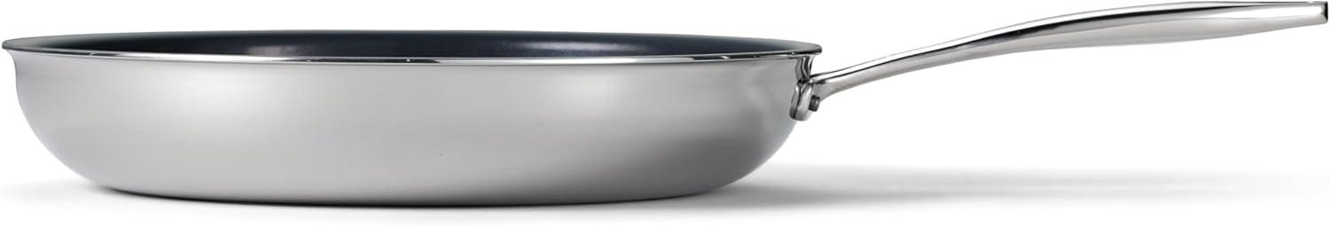 Tramontina Tramontina Signature Tri-Ply Clad Stainless Steel Frying Pan with Ceramic Non Stick Interior