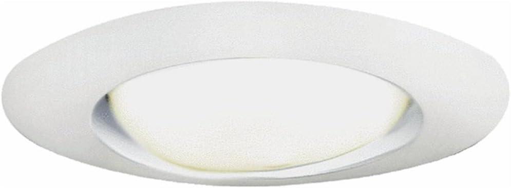 Halo Matte White 6-Inch Metal Halogen Open Trim