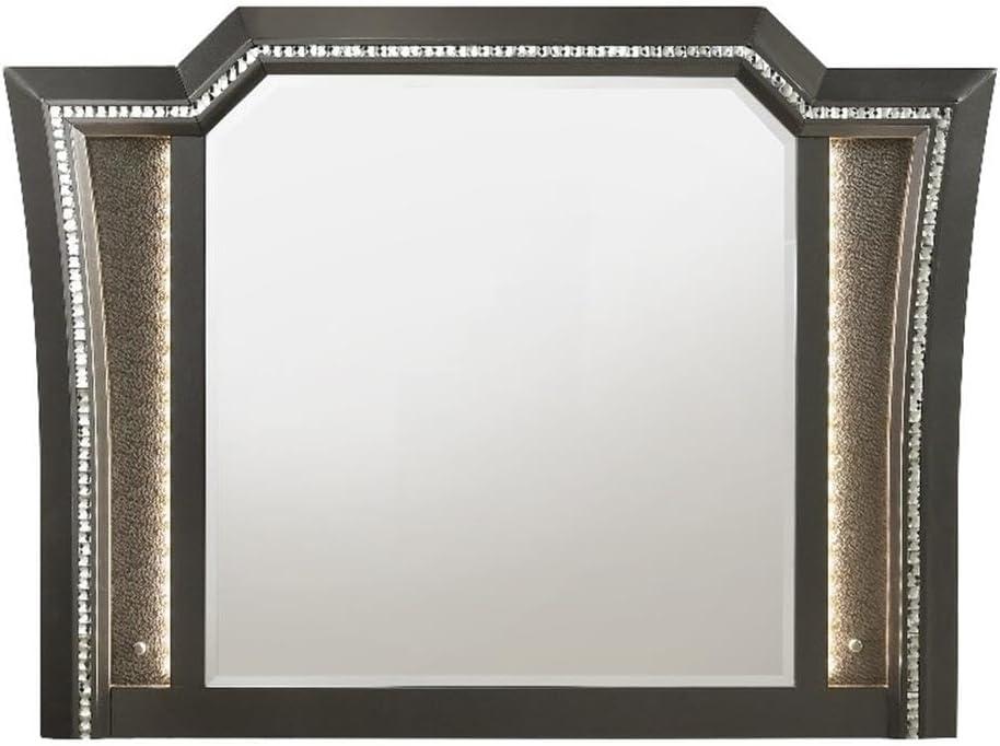 Acme Kaitlyn Mirror, Metallic Gray (1Pc/1Ctn)