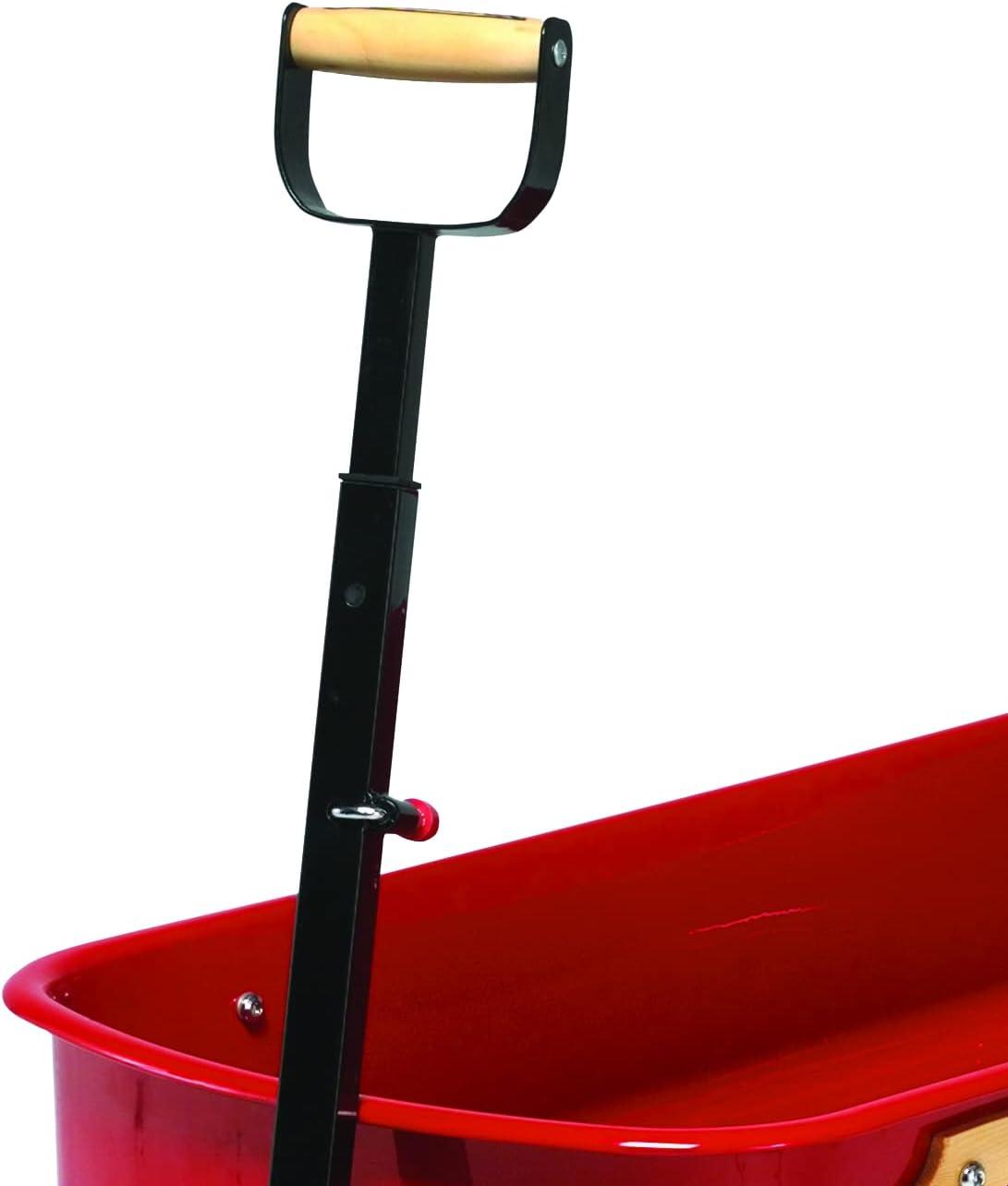 Schwinn Red Alloy Steel and Wood Quad Steer Wagon
