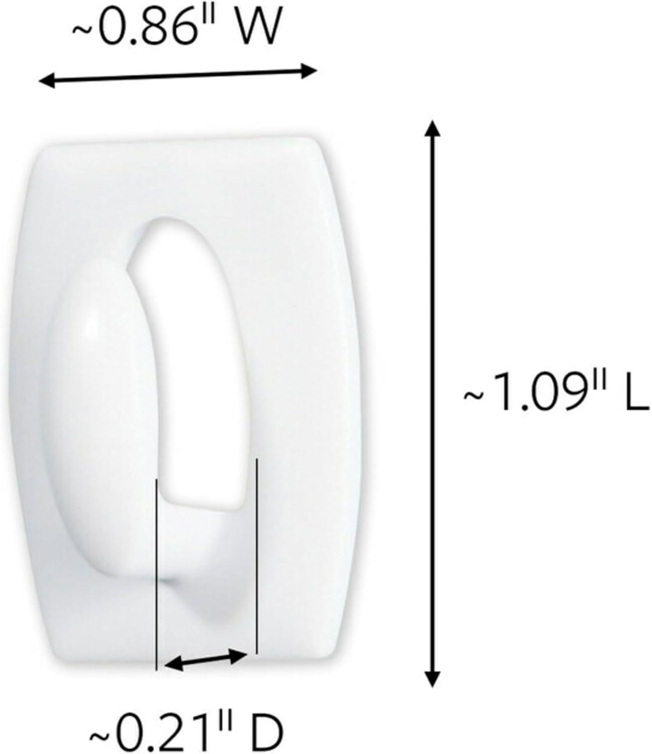 Command Mini Wall Hooks, White, Damage Free Decorating, 18 Hooks and 24 Command Strips