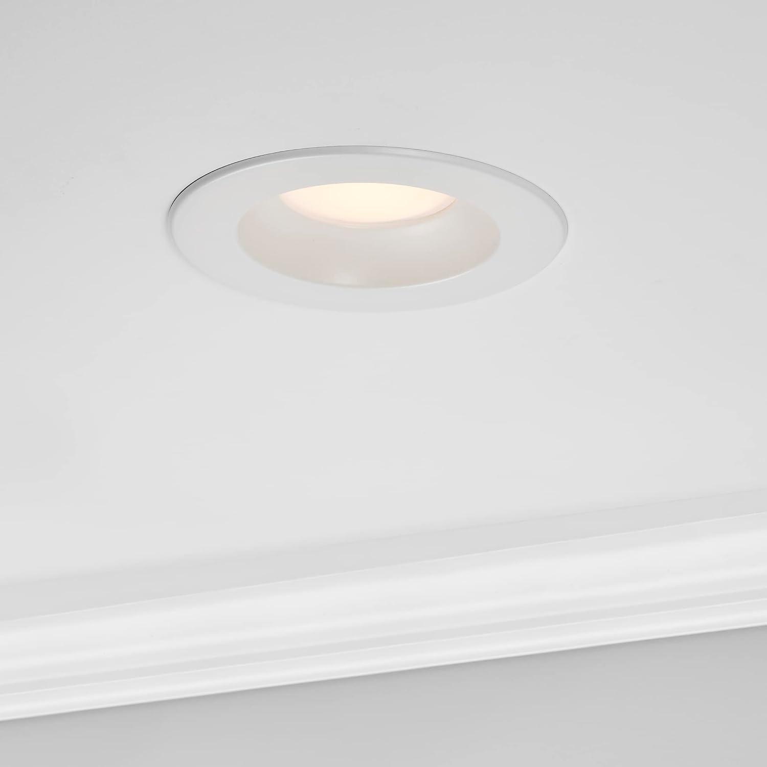 Luvoni Smart LED Downlights: Dimmable, 2700K-6000K, 1000 Lumens, E26 Adapter, ETL Listed, Alexa/Google Home Compatible.