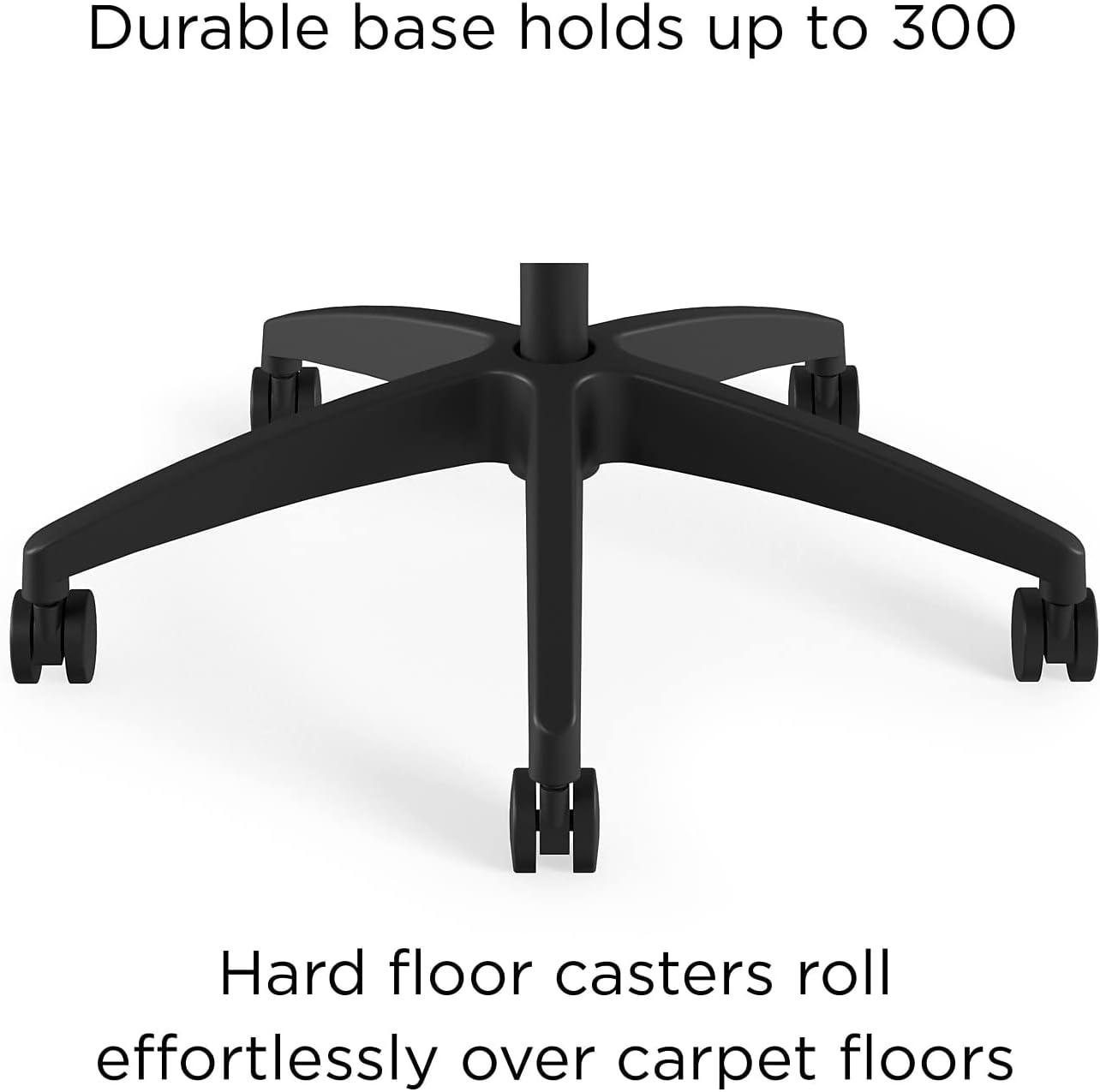 Staples Workplace Series 500 Vinyl & Mesh Task Chair Black Adj Lumbar 2D Arms 2846129
