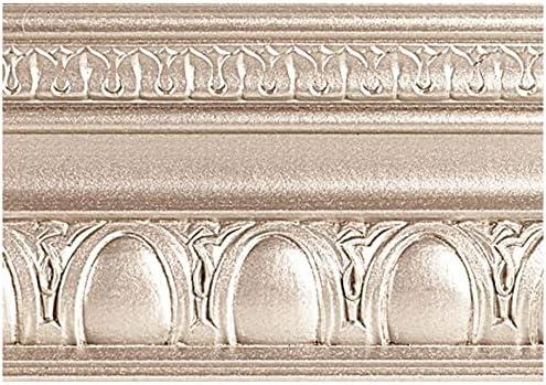 6 oz Modern Masters ME221 Warm Silver Metallic Paint Collection, Satin Water-Based Decorative Metallic Paint