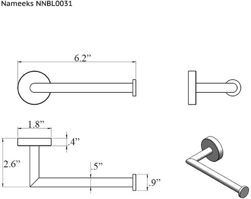 Luxury Hotel Wall Mounted Toilet Paper Holder