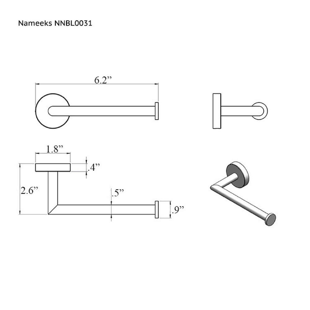 Luxury Hotel Wall Mounted Toilet Paper Holder
