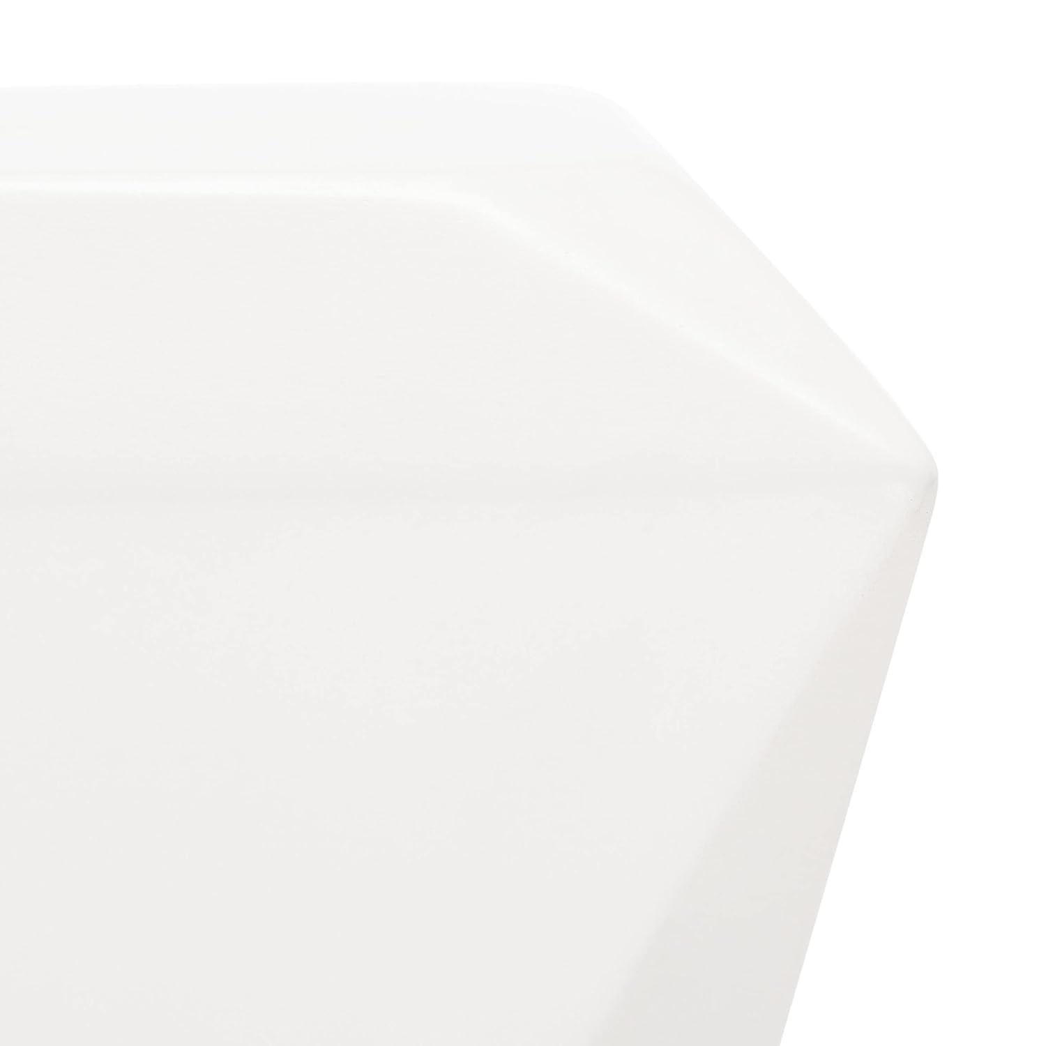 Conan Concrete Accent Stool - Indoor/Outdoor - VNN1030 - White - Safavieh