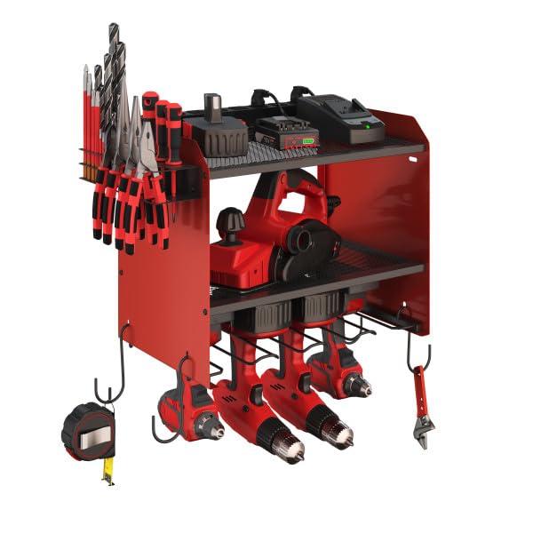 Stalwart Power Tool Organizer Wall Mount With Charging Station | Wayfair