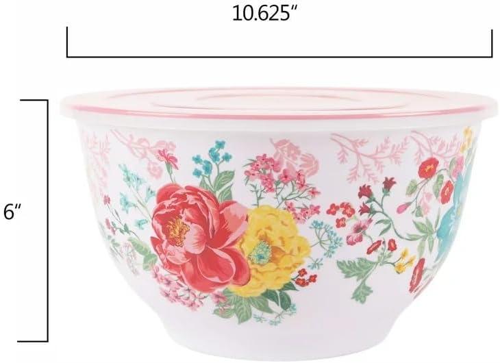 The Pioneer Woman 10-Piece Melamine Mixing Bowl Set, Fancy Flourish