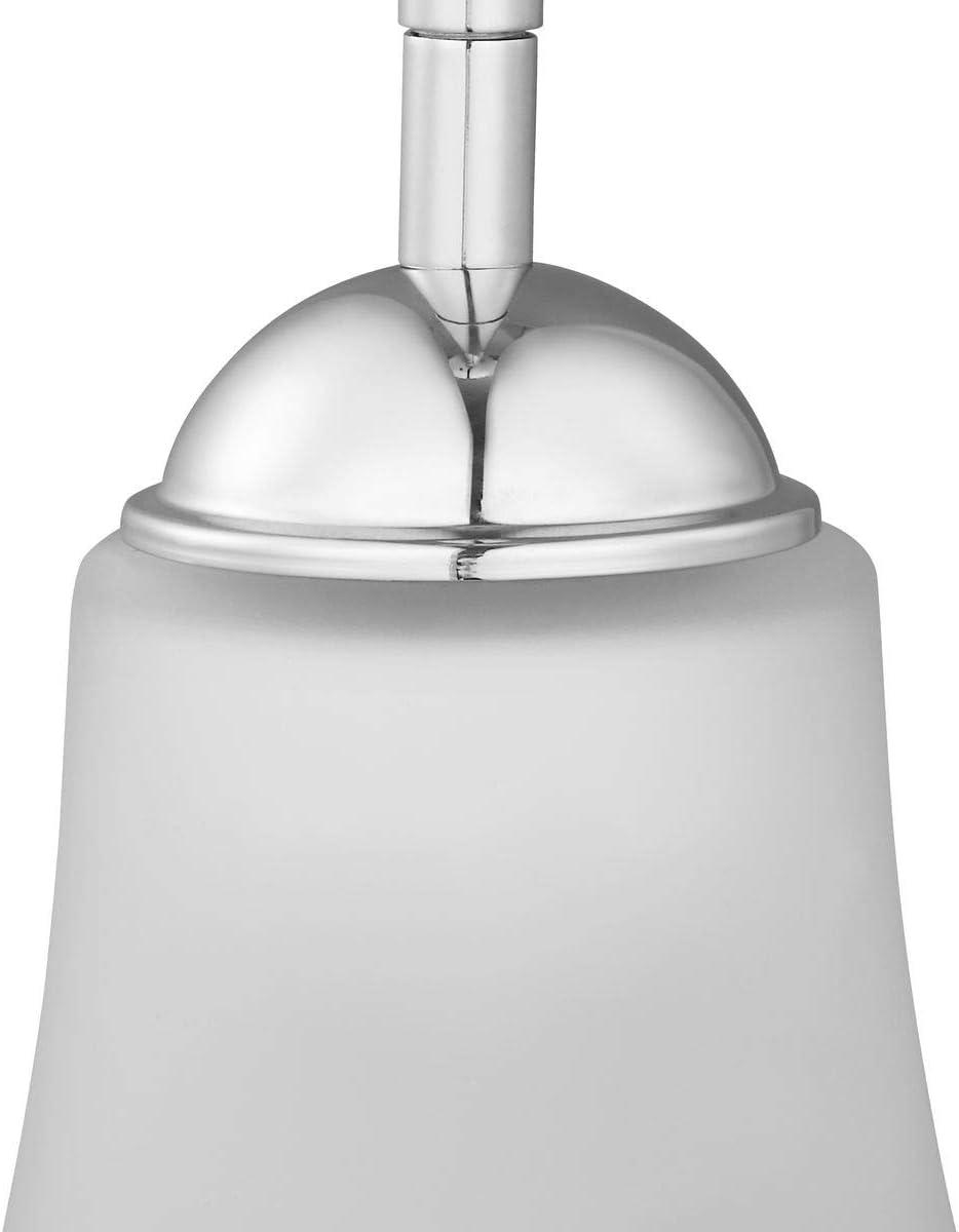 Progress Lighting, Angelic Collection, 1-Light Mini-Pendant, Polished Chrome, Etched Glass Shade