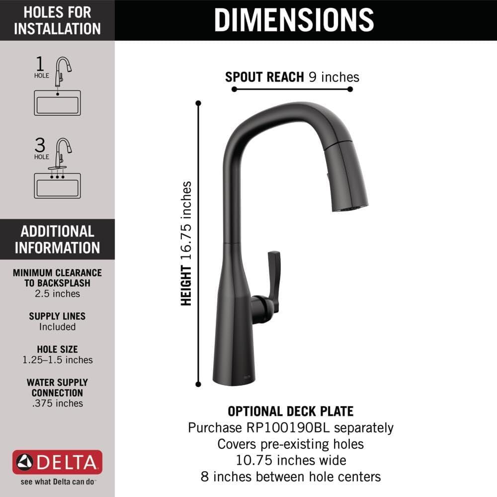 Stryke Pull Down Single Handle Kitchen Faucet