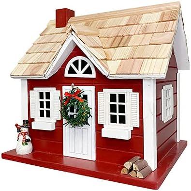 Home Bazaar Holiday Offerings Christmas Cape 10 in x 10.25 in x 7 in Birdhouse