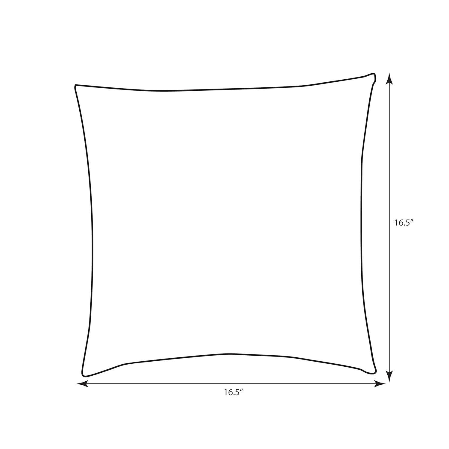 Pillow Perfect Tropical Leaf Verte Geometric Cotton Reversible Throw Pillow