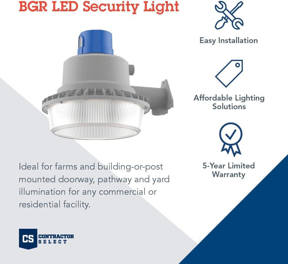 1 - Head LED Hardwired Dusk to Dawn Outdoor Security Area Light