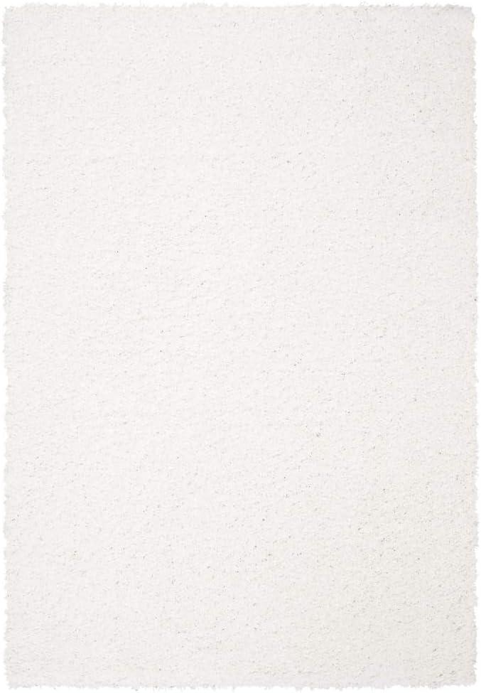 August Shag AUG200 Power Loomed Indoor Accent Rug - White - 3'x5' - Safavieh