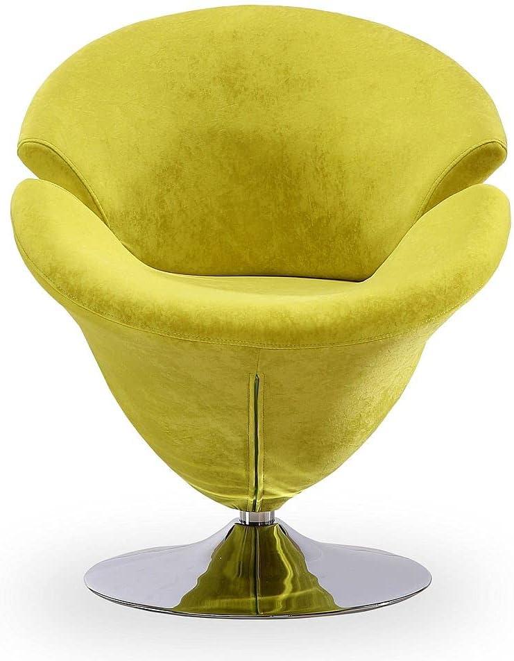 Everly Quinn Aanayah Velvet Swivel Barrel Chair