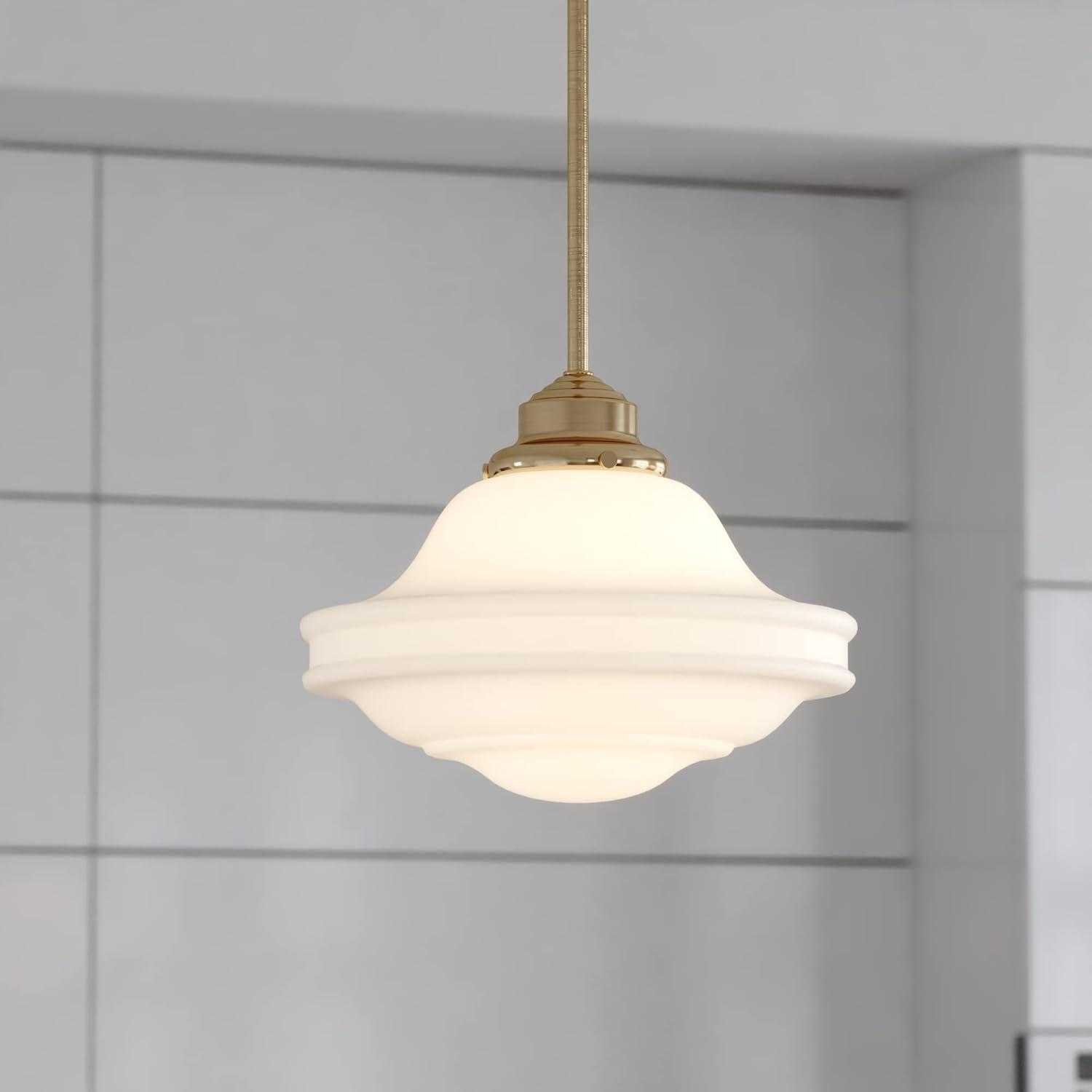 Vaxcel Huntley 1 - Light Pendant in  Natural Brass