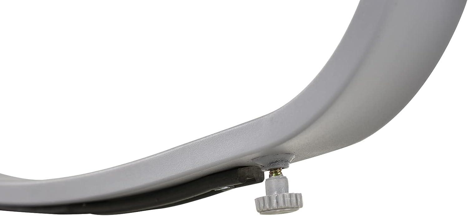 Outsunny Outdoor Modern Front Porch Patio Rocking Sling Chair - Black / Silver