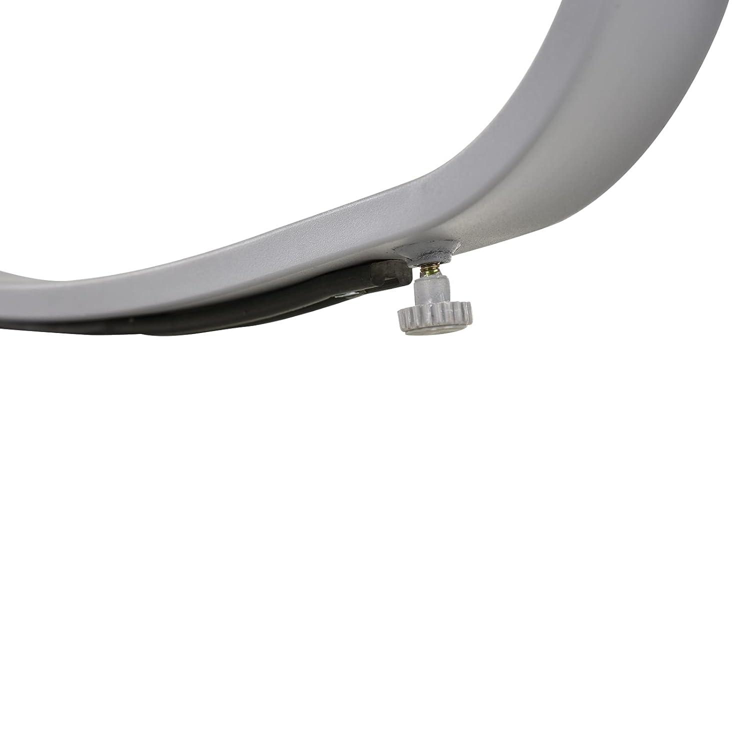 Outsunny Outdoor Modern Front Porch Patio Rocking Sling Chair - Black / Silver