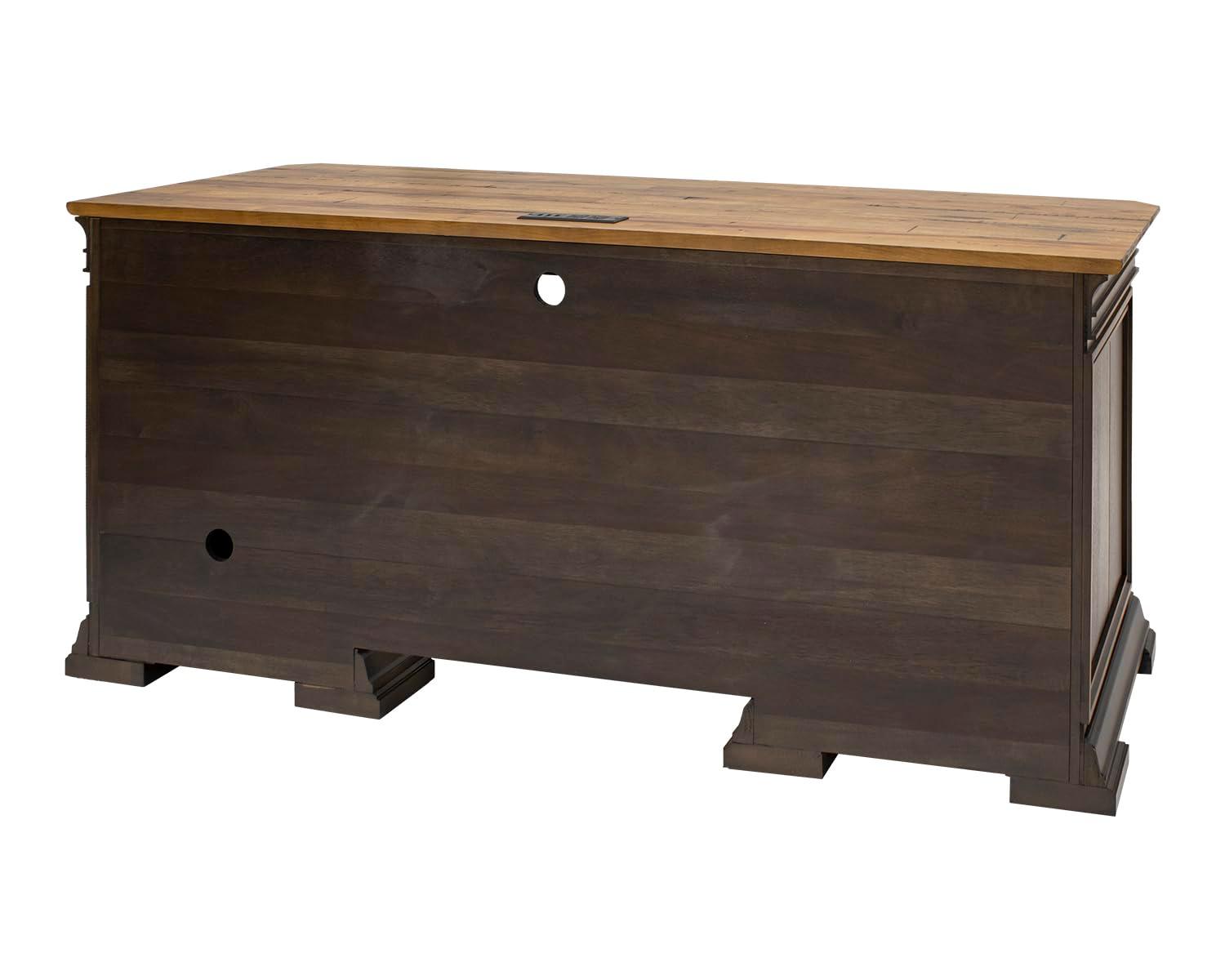 Canora Grey Shaan Executive Desk with Power Outlet