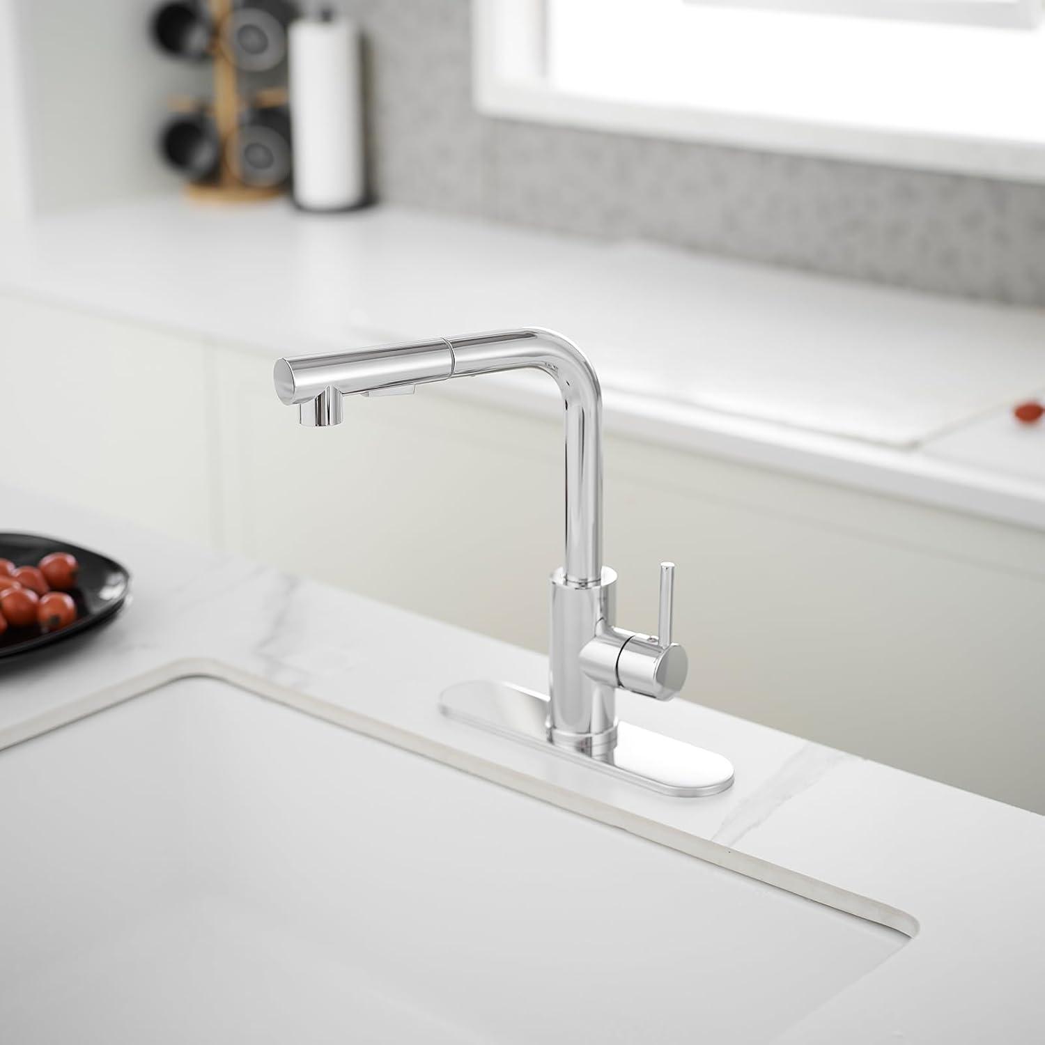 Greenspring Chrome Sink Hole Cover Escutcheon Round 10" Bathroom Or Kitchen Sink Faucet