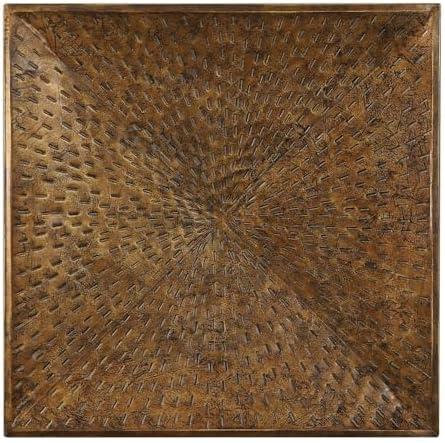 Blaise 31.5" Antiqued Bronze Textured Wall Art