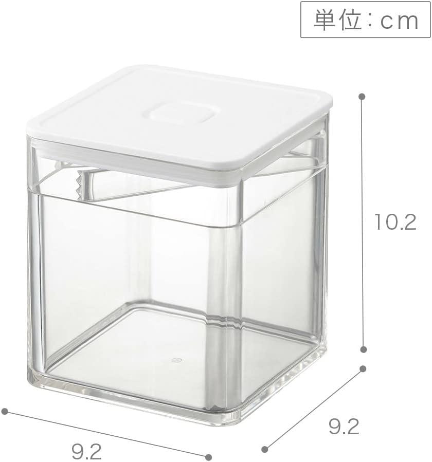 Tower Yamazaki Home Airtight Food Storage Container With Lid Square Spice Or Vegetable Holder