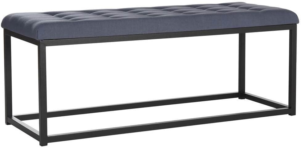 Reynolds Bench - Navy/Black - Safavieh