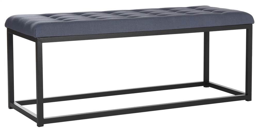 Reynolds Bench - Navy/Black - Safavieh