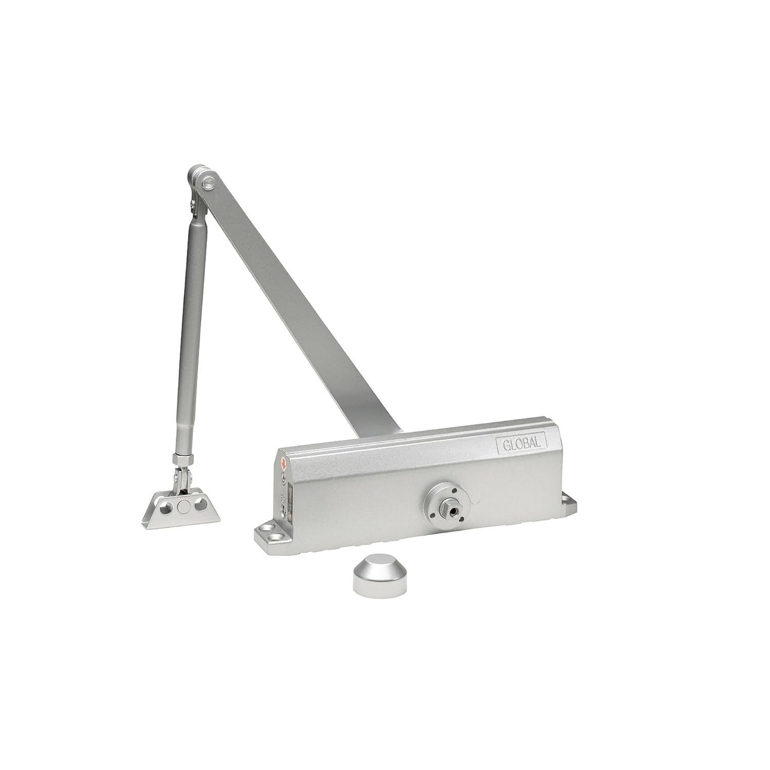 Global Door Controls TC200 Series ADA Closer with Back-Check Size 4 in Aluminum