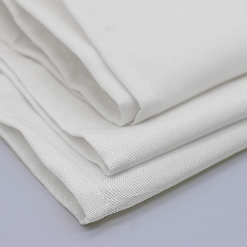 Your Chair Covers - 10 Pack, White 20 Inch Polyester Cloth Napkins Perfect for restaurants, weddings, dinners, or birthday parties.