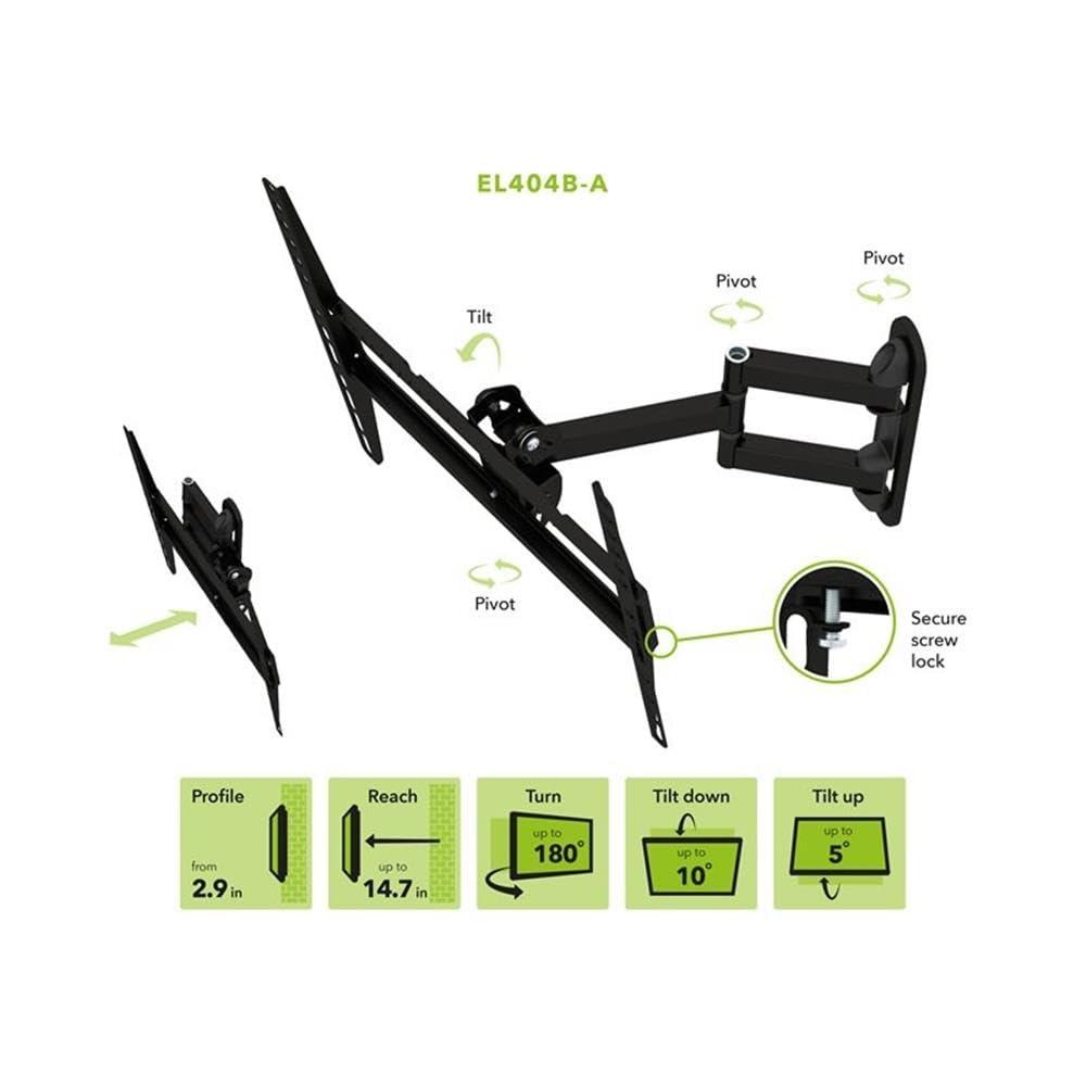Pan, Swivel, Tilt and Extend Wall-Mount for 32 - 55 in. TVs