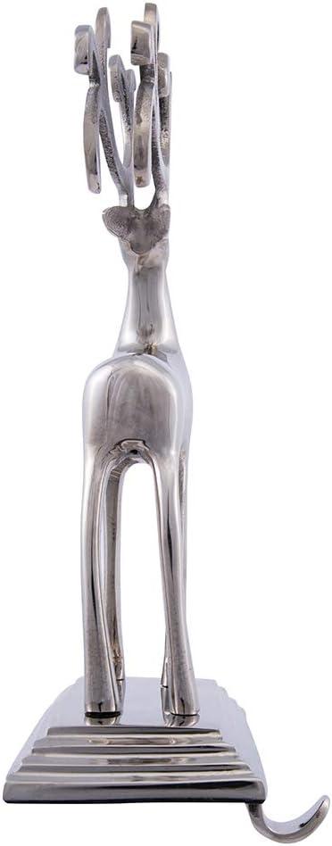 Kurt Adler Silver Reindeer Stocking Hanger