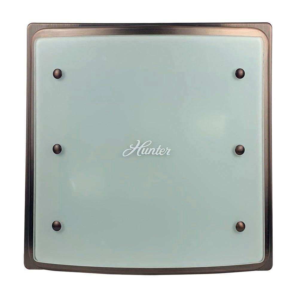 Hunter Ellipse 100 CFM Bathroom Exhaust Fan - Hunter Ceiling Fan with Light and Night Light – Bronze