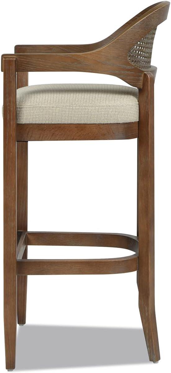 Jennifer Taylor Home Americana Mid-Century Modern 30.5" Cane Back Barstool