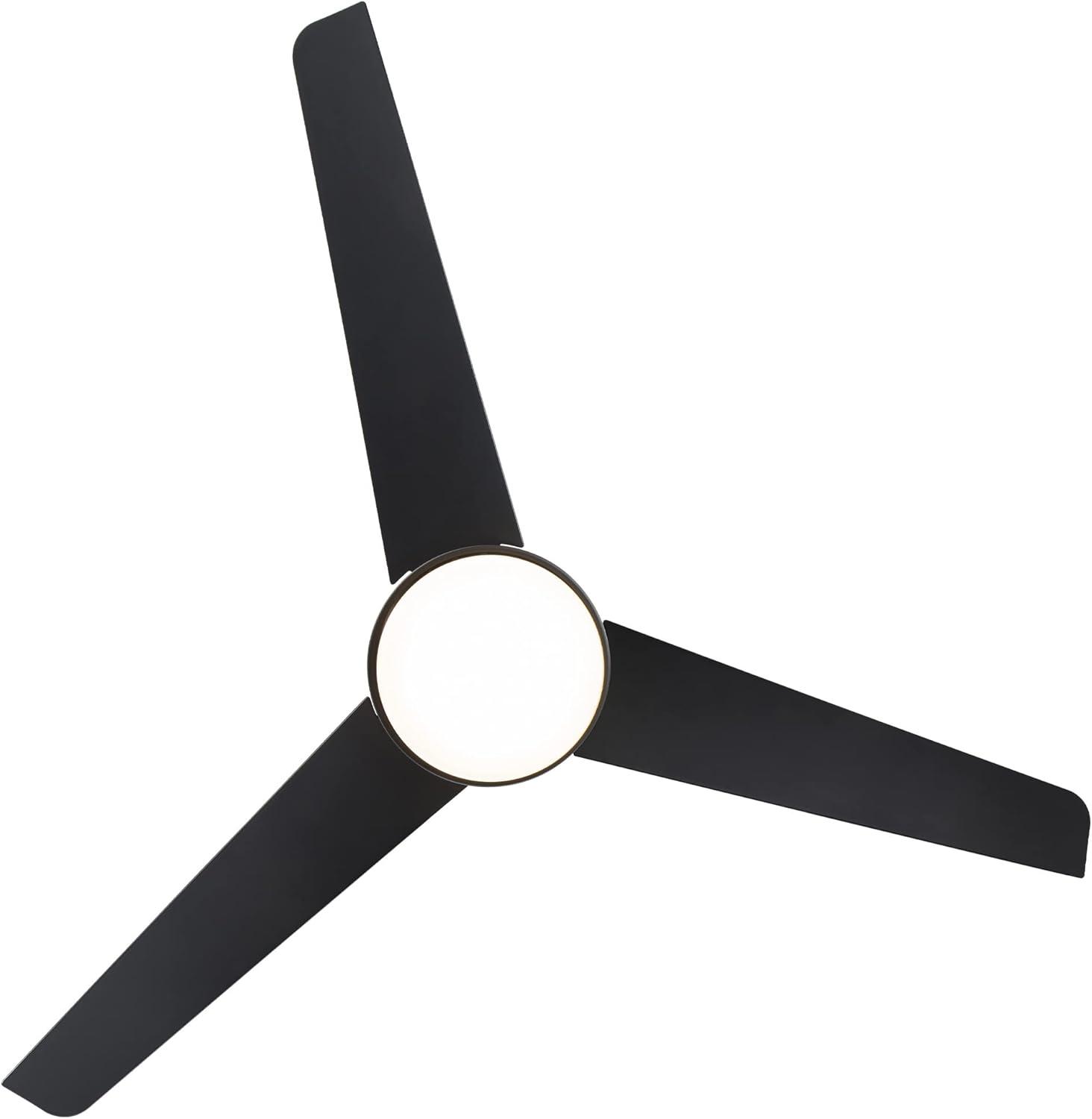 WAC Limited Fans 54" Mod 3 - Blade Outdoor/Indoor Smart Ceiling Fan with Remote Control and Dimmable LED Light Kit Included, Works With Google Assistant, Amazon Alexa, iOS And Android APP