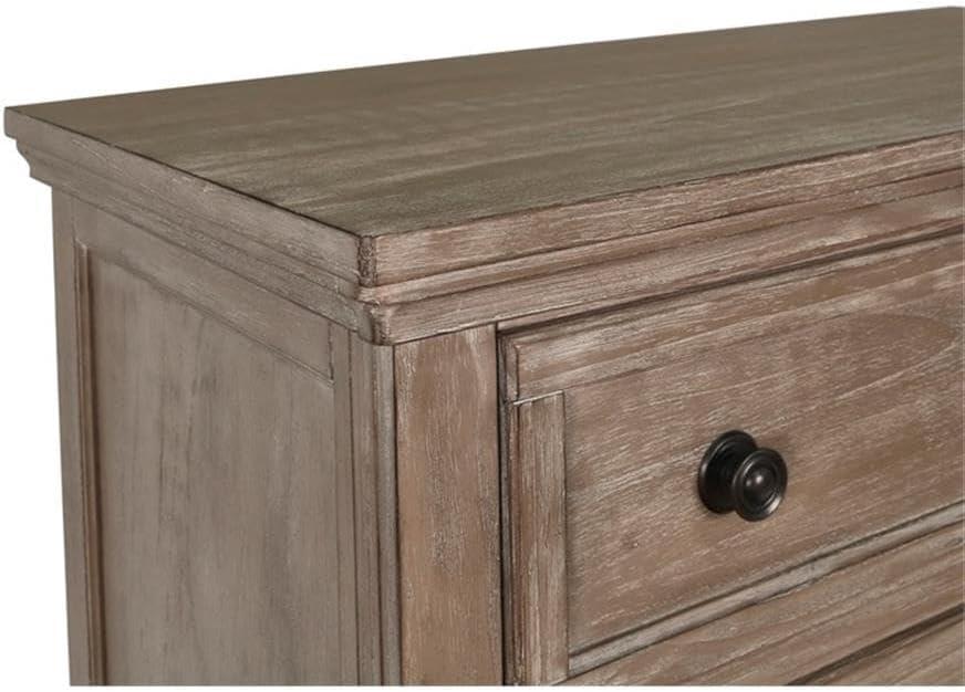 New Classic Furniture Allegra Solid Wood Engineered Wood Chest in Pewter