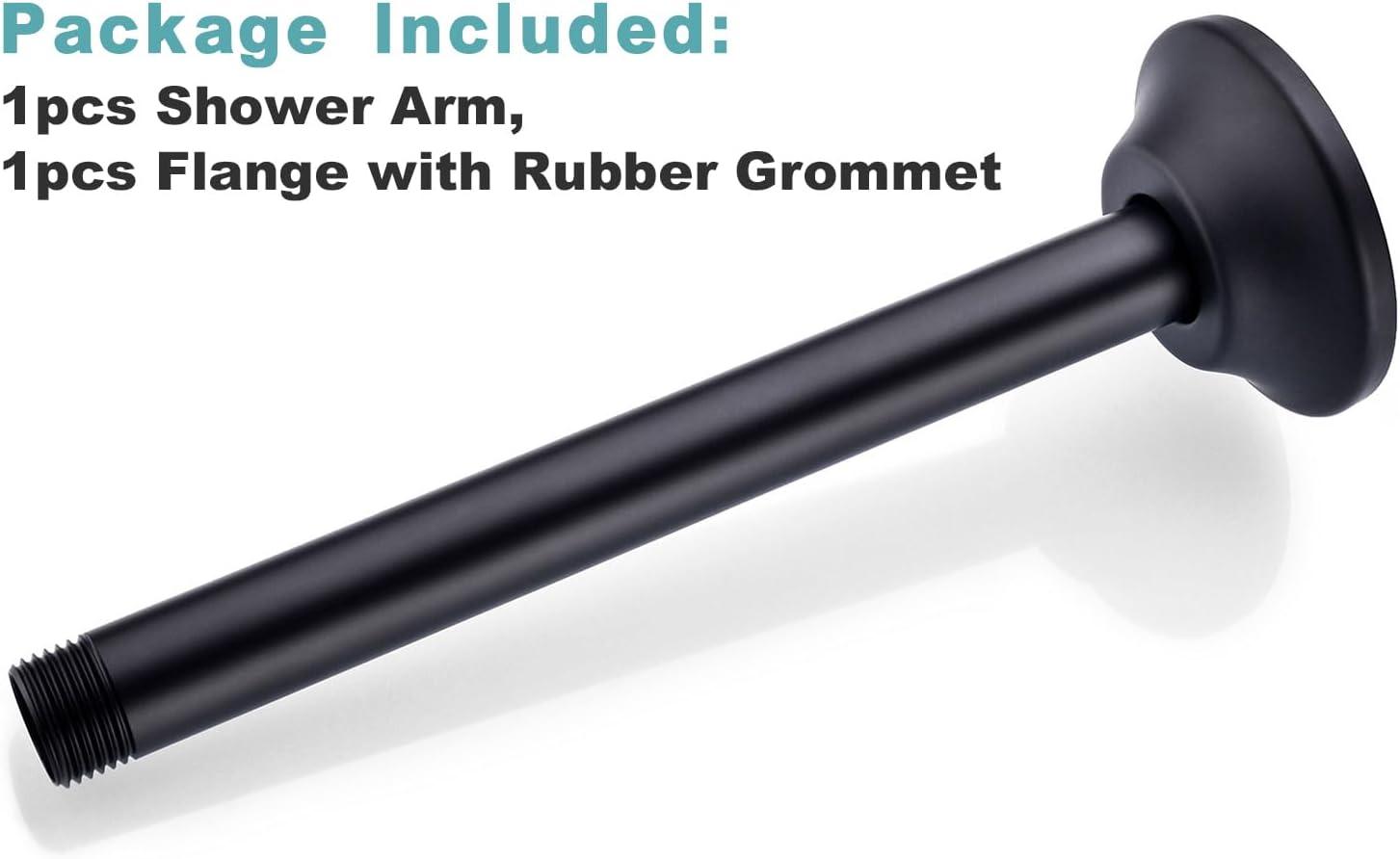 Circular 8" Ceiling Mounted Shower Arm
