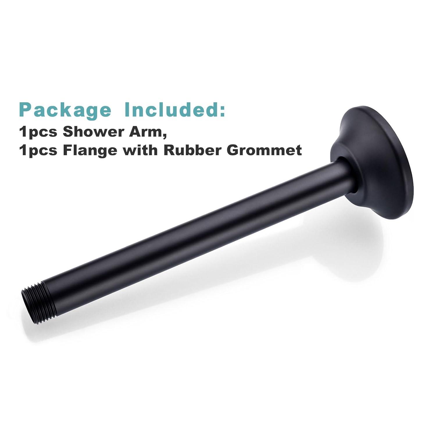 Circular 8" Ceiling Mounted Shower Arm