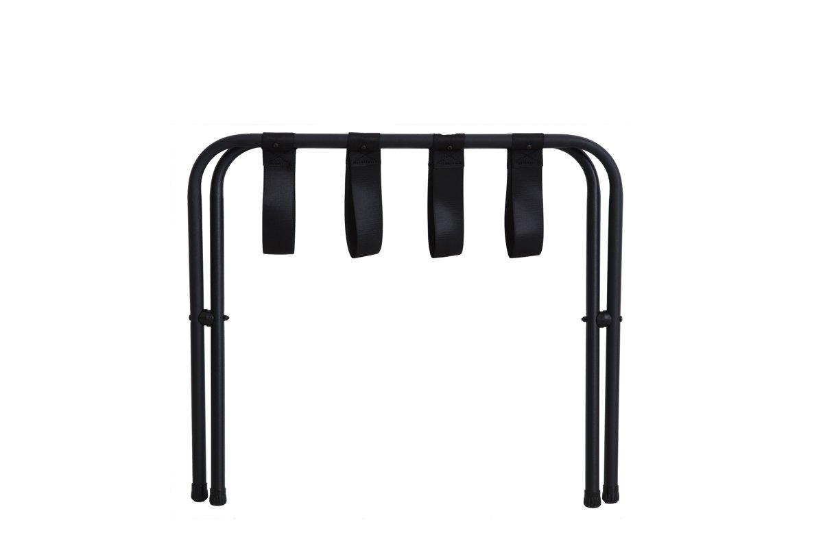 Mabel Home Metal Folding Luggage Rack Black