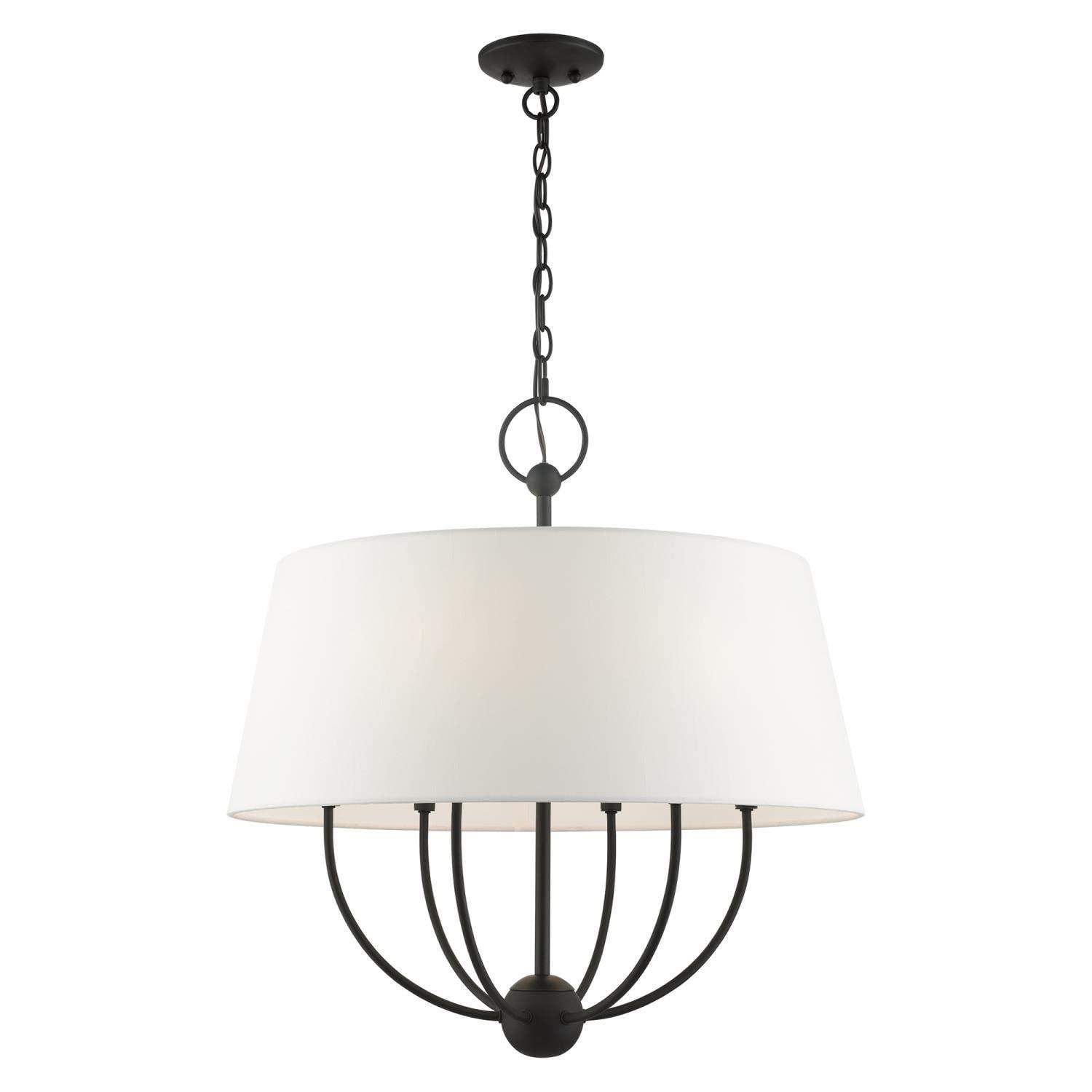 Livex Lighting Ridgecrest 6 - Light Pendant in  Black